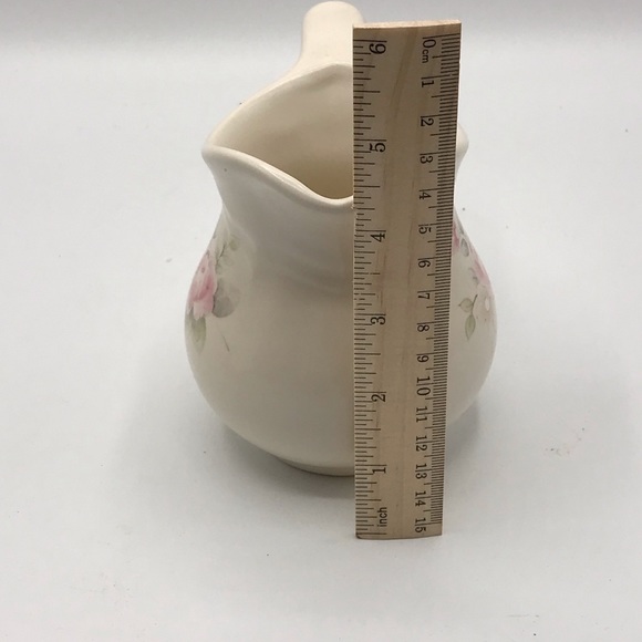 Vintage Pfaltzgraff Tea Rose sugar and creamer beige with pink roses. - Picture 7 of 8